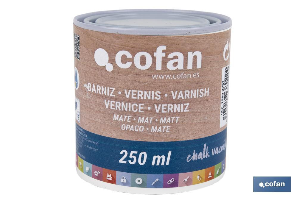 BARNIZ. CHALK VARNISH (750ml, ACABADO MATE)