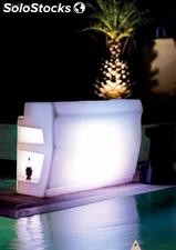 Foto del Producto Barra de polietileno plastica iluminable led para bar Zanzibar