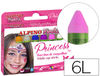Barra maquillaje alpino estuche de maquillaje princess 6 colores