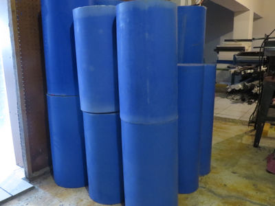 Barras redondas de nylon azul