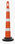 Barricada vial plástica naranja 117 cm de alto con 03 reflejantes - 1