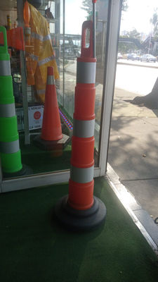 Barricada vial plástica naranja 117 cm de alto sin reflejantes - Foto 4