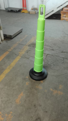 Barricada vial plástica verde 117 cm de alto sin reflejantes - Foto 2