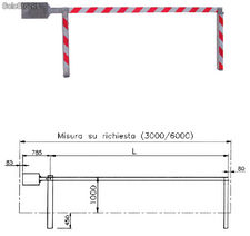 Barriera manuale, m 6x1h