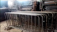 Barrière de sécurité métallique en acier galvanisé