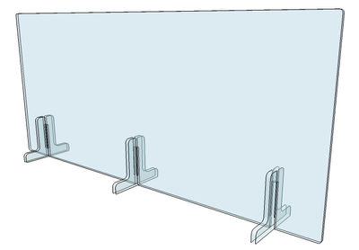 barrière séparation en plexiglas - Photo 2