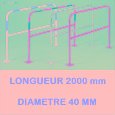 Barrières à platine hauteur 2000 diametre 40 mm