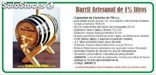 Barril Artesanal de 1.5 litros (para 2 botellas de 750 c.c)