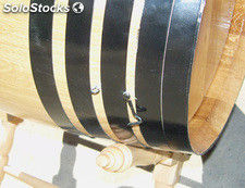 Barril de madera para veneciar de 64 l con pie bajo plegable e interior inox. - Foto 3