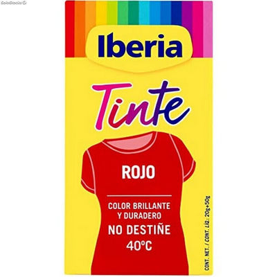 Barwnik do ubrań Tintes Iberia 20 g Czerwony 40º C