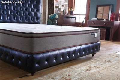 Base cama americana cabecero tapizado camas tapizadas TR906 - Foto 2