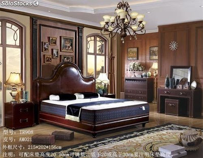 Base cama americana cabecero tapizado camas tapizadas TR908 - Foto 2
