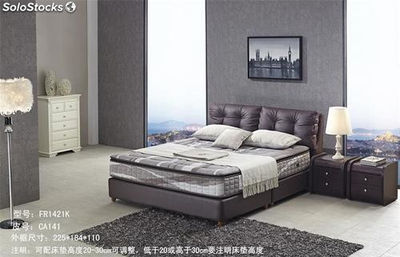 Base cama con cabecero tapizado camas tapizadas en cuero FR1421K