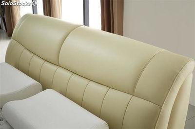 Base cama con cabecero tapizado camas tapizadas en cuero modelo TR112 - Foto 2