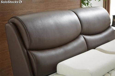 Base cama con cabecero tapizado camas tapizadas en cuero modelo TR114 - Foto 2