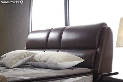 Base cama con cabecero tapizado camas tapizadas en cuero modelo TR116 - Foto 2