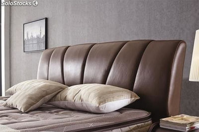 Base cama con cabecero tapizado camas tapizadas en cuero modelo TR123 - Foto 2