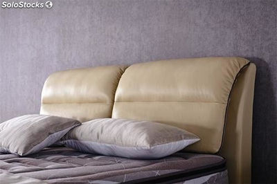 Base cama con espaldar tapizado camas tapizadas en cuero FR1428K - Foto 3