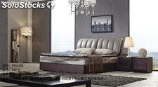 Base cama con espaldar tapizado camas tapizadas en cuero FR1430K