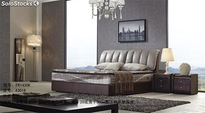 Base cama con espaldar tapizado camas tapizadas en cuero FR1430K