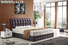 Base cama con espaldar tapizado camas tapizadas en cuero modelo C217
