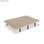 Base tapizada 3D Airfresh | Color beige : Tamaño - 105 x 190 cm, Patas - 25 cm - 1