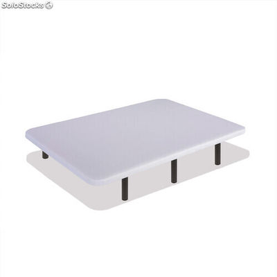 Base tapizada 3D Airfresh | Color blanca : Tamaño - 105 x 190 cm, Patas - 25 cm