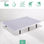 Base tapizada 3D Airfresh | Color blanca : Tamaño - 105 x 190 cm, Patas - 25 cm - Foto 4