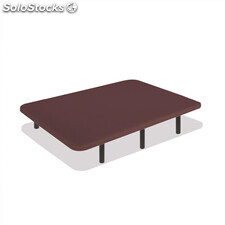 Base tapizada 3D Airfresh | Color chocolate : Tamaño - 105 x 190 cm, Patas - 25