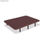 Base tapizada 3D Airfresh | Color chocolate : Tamaño - 105 x 190 cm, Patas - 25 - 1