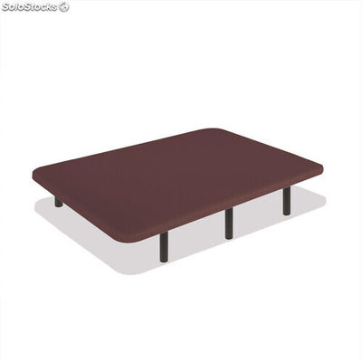 Base tapizada 3D Airfresh | Color chocolate : Tamaño - 135 x 190 cm, Patas - 25