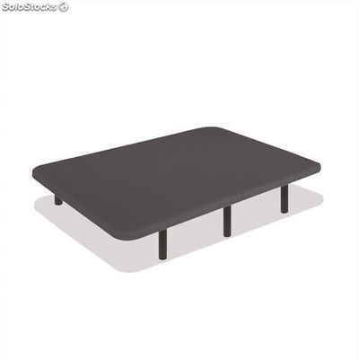 Base tapizada 3D Airfresh | Color gris : Tamaño - 105 x 190 cm, Patas - 25 cm