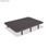 Base tapizada 3D Airfresh | Color gris : Tamaño - 105 x 190 cm, Patas - 25 cm - 1