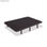 Base tapizada 3D Airfresh | Color negra : Tamaño - 105 x 190 cm, Patas - 25 cm - 1