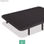 Base tapizada 3D Airfresh | Color negra : Tamaño - 105 x 190 cm, Patas - 25 cm - Foto 3