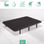 Base tapizada 3D Airfresh | Color negra : Tamaño - 105 x 190 cm, Patas - 25 cm - Foto 4