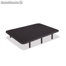 Base tapizada 3D Airfresh | Color negra : Tamaño - 135 x 190 cm, Patas - 25 cm