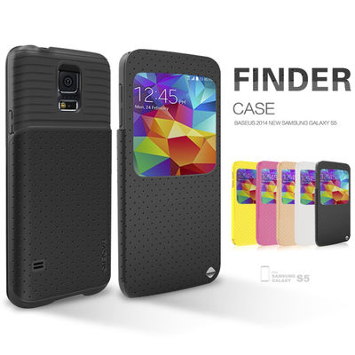 Baseus Buscador caso para Samsung Galaxy S5 Negro