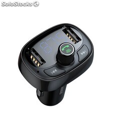 Baseus FM Transmitter Bluetooth USB microSD (Schwarz)