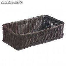 Basket pour serviettes 23x12,5x12,5 cm chrome acier
