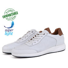 Baskets pour homme 100% cuir extra confortable