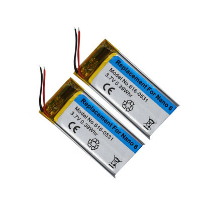 Batería 3.7V Li-polímero recargable 616-0531 para iPod Nano 6 6th 110mAh - Foto 3