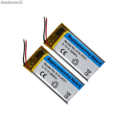 Batería 3.7V Li-polímero recargable 616-0531 para iPod Nano 6 6th 110mAh - Foto 3