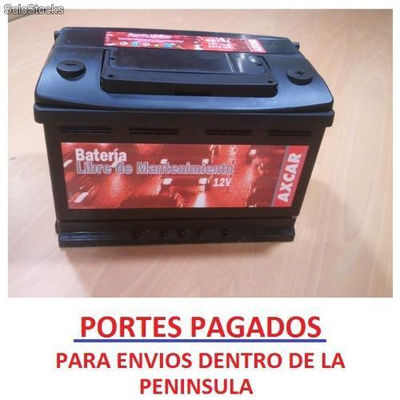 Bateria AXCAR 70 Amperios Positvo Izquierda. \n Medidas 274x175x190 mm. \n Fabri