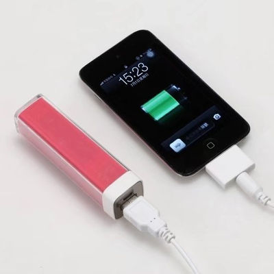 Bateria celular power bank portatil lipstick logo personalizado 2200mAh 2600mAh - Foto 3