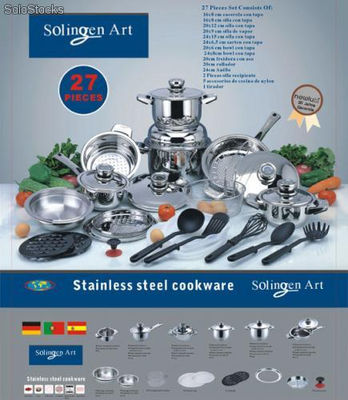 Batería de Cocina Solingen, 27 piezas