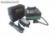 Batería de litio para carro de golf 12v 22Ah Upower con kit de carga