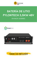 Batería de Litio pylontech 3,5Kw 48V