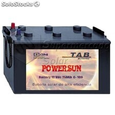 Batería power sun marca tab solar 12V/250Ah C100