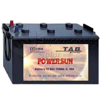 Batería power sun marca tab solar 12V/250Ah C100